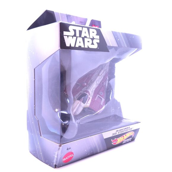 Star Wars Starships Select Obi Wan Kenobi's Jedi Starfighter Hot Wheels New - Picture 2 of 9